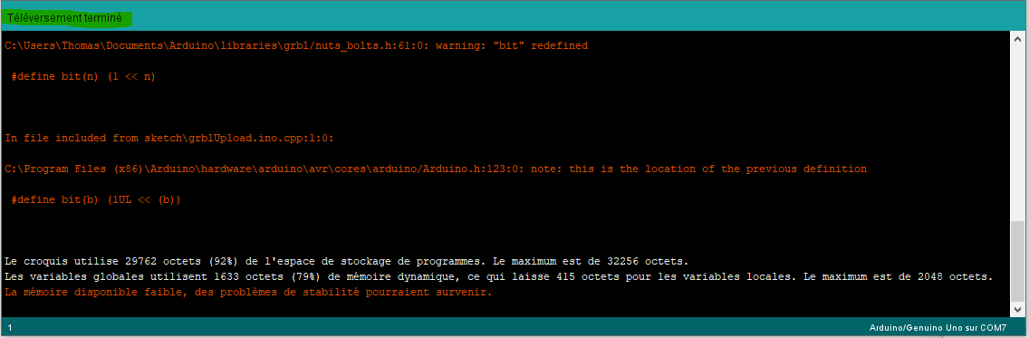 Téléversement Terminé